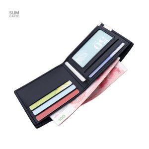 Accessoire essentiel : portefeuille décoratif unisexe en métal