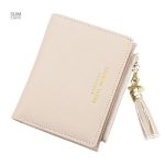 Simili cuir portefeuille avec pompon pour hommes et femmes