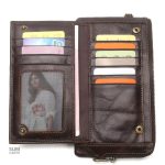 Solution de rangement élégante, portefeuille RFID en cuir premium