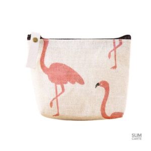 Imprimé classique sur porte-monnaie en tissu