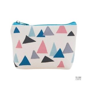 Porte-monnaie élégant en tissu avec imprimé