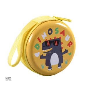 Petit porte-monnaie dinosaure en métal - Le Classique™