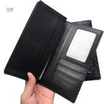 Porte-cartes en cuir crocodile, style sophistiqué