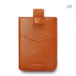 Accessoire en cuir pour cartes, design fin et élégant