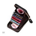 Design classique de porte-cartes en cuir