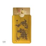 Accessoire cuir avec impression carte du monde, sécurisé RFID