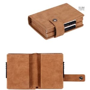 Porte-cartes double en aluminium RFID - Le Classique