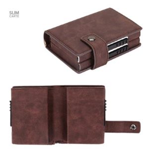 Porte-cartes RFID, double compartiment sécurisé