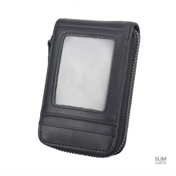 Porte-cartes cuir zippé RFID Le Secur™