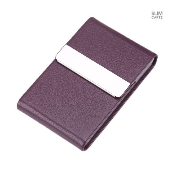 Le Classique™ : porte-cartes design en simili cuir