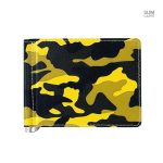Porte-cartes compact en design camouflage moderne
