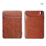 Porte-cartes moderne en simili cuir, style intemporel