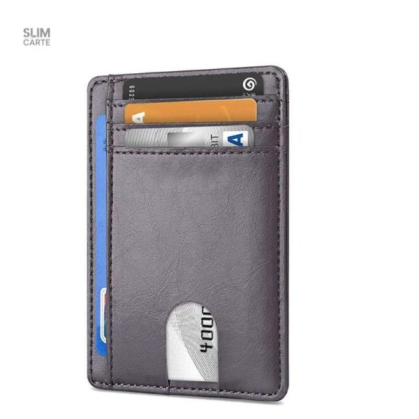 Porte-cartes en simili cuir RFID - Le Classique™