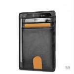 Accessoire porte-cartes en simili cuir avec protection RFID