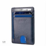 Porte-cartes fin en simili cuir avec technologie RFID