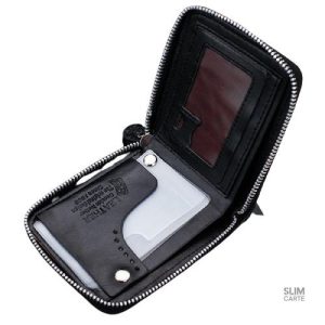 Porte-cartes pratique avec fermeture à glissière