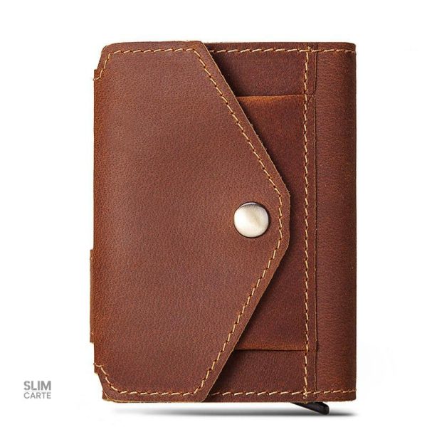 Porte-cartes cuir véritable Secur™ avec protection RFID