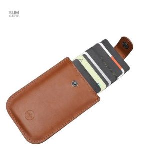 Porte-cartes moderne avec tirette pour un accès facile