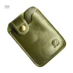 Porte-cartes classique, finition soignée en cuir véritable