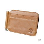 Porte-cartes compact en cuir, style intemporel