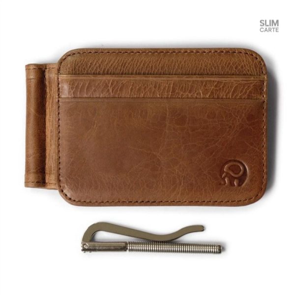 Porte-cartes cuir minimaliste, pratique et chic