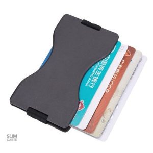 Porte-cartes métal avec élastique RFID - Le Secur™