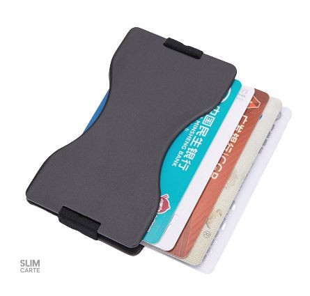 Porte-cartes métal avec élastique RFID - Le Secur™