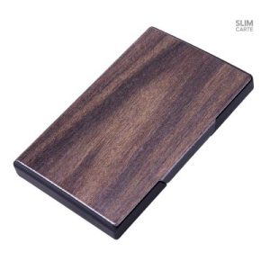 Élégant porte-cartes en métal, idéal pour le style