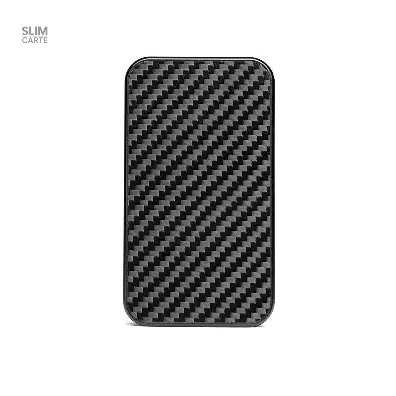 Porte-cartes en métal carbone RFID