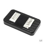 Accessoire élégant en carbone pour cartes de crédit