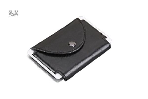 Porte-cartes en simili cuir avec protection RFID