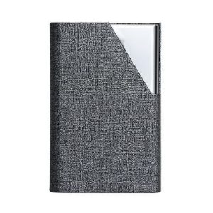 Porte-cartes en aluminium avec finition élégante