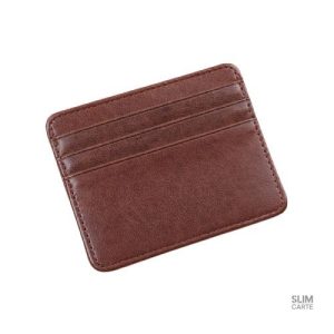 Accessoire porte-cartes pratique en simili cuir