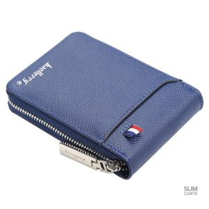Porte-cartes en simili cuir à glissière - Le Classique™