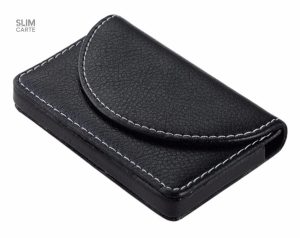 Accessoire pratique pour carte en simili cuir durable