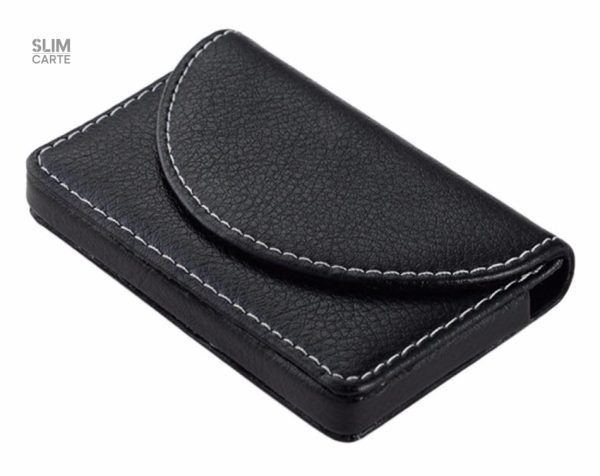 Accessoire pratique pour carte en simili cuir durable