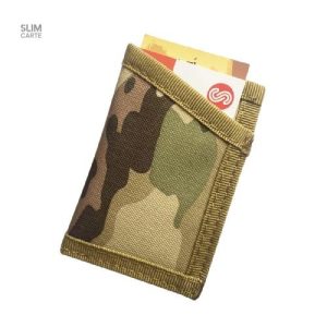 Porte-cartes fin en tissu camouflage - Le Classique™