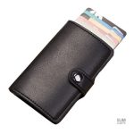 Porte-cartes cuir PU et métal RFID - Le Secur™