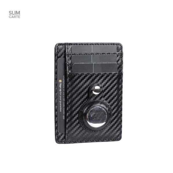 Porte-cartes fin RFID avec emplacement AirTag - Le Secur™