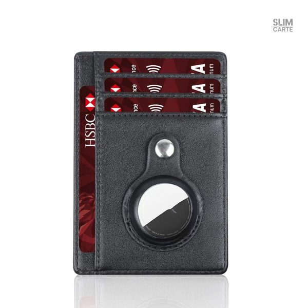 Porte-cartes sécurisé en cuir, idéal pour un usage quotidien