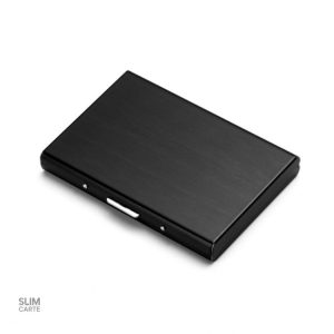 Porte-cartes minimaliste en métal, parfait pour les déplacements