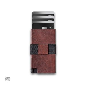 Accessoire en cuir pour carte, style intemporel