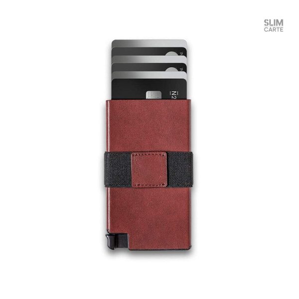 Porte-cartes en cuir, design épuré et pratique