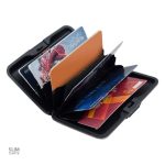 Porte-cartes RFID, format rigide en métal, esthétique moderne