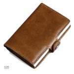 Porte-cartes compact en cuir, design moderne et sécuritaire