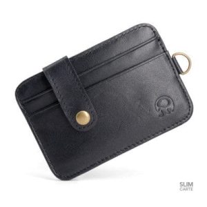 Porte-cartes classique en cuir, design raffiné et durable