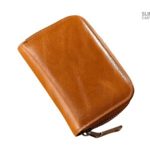 Accessoire de luxe : porte-cartes élégant en cuir