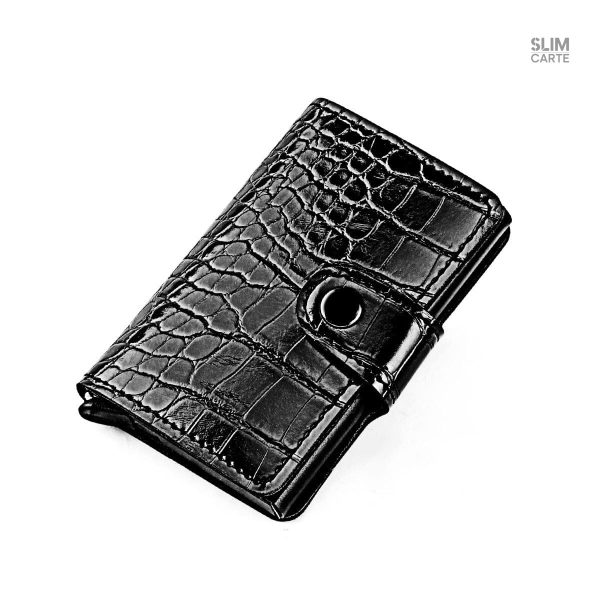 Accessoire masculin crocodile verni élégant