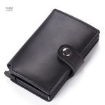 Porte-cartes cuir et métal RFID, modèle Le Secur™