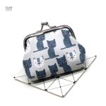 Porte-monnaie original en tissu - motif félin